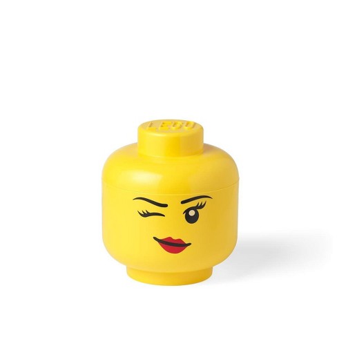 Lego Large 9 X 10 Inch Plastic Storage Head, Pumpkin