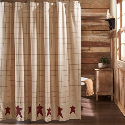 Primitive Stars Shower Curtain 72x72 VHC Brands