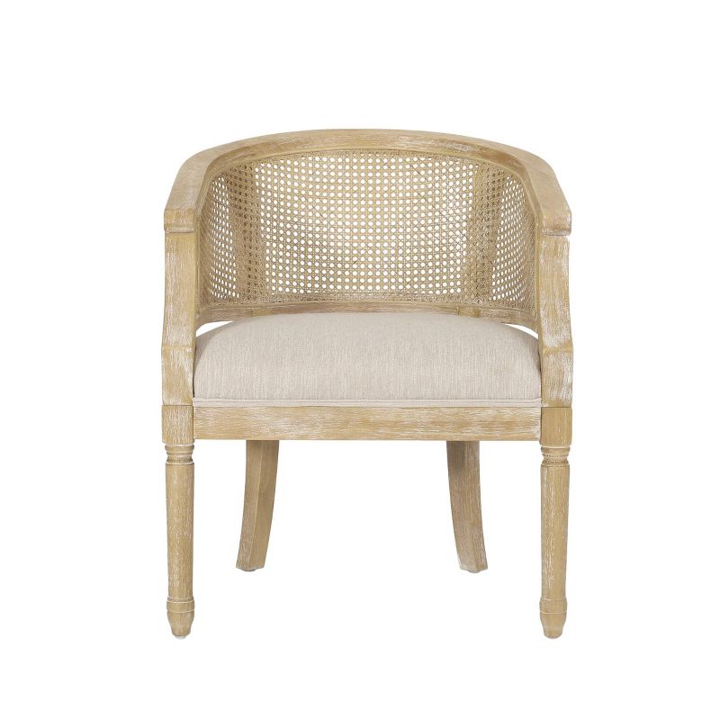 Steinaker French Country Wood and Cane Accent Chair - Christopher Knight Home, 1 of 10