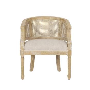 Steinaker French Country Wood and Cane Accent Chair - Christopher Knight Home