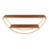 26" x 11" Tancill Half Circle Wall Shelf - Kate & Laurel All Things Decor - 3 of 4