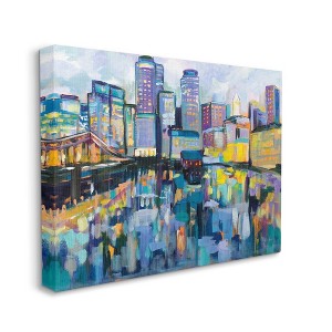 Stupell Industries Boston Harbor Abstract Cityscape Painting - 1 of 4