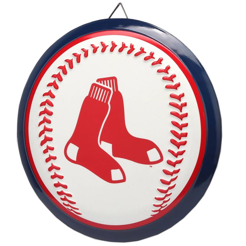 MLB Boston Red Sox Baseball Metal Button Panel, 2 of 5