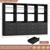 Aheaplus Freestanding 24" Closet System with 3 Wood Drawers - 4 of 4