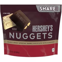 Hershey's Nuggets Dark Chocolate with Almonds Share Size - 10.1oz
