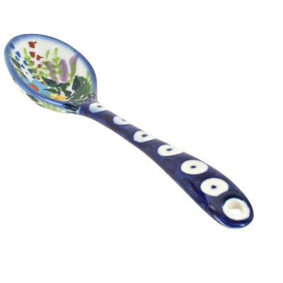 Blue Rose Polish Pottery Summer Daze Sugar Spoon