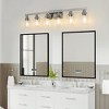 DAKAFUL Modern Bathroom Vanity Light, 4/5/6/8/10-Light Vanity Fixtures with Clear Glass Shade, Reversible Wall Sconces Over Mirror,for Bedroom - 4 of 4
