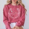 Simply Sage Market Women's Garment Dyed Graphic Sweatshirt Mountains Wreath - 2 of 2