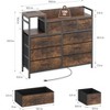 Jojoka Modern TV Stand with Built-in Charging Station, 9 Drawer Bedroom Dresser - 2 of 4