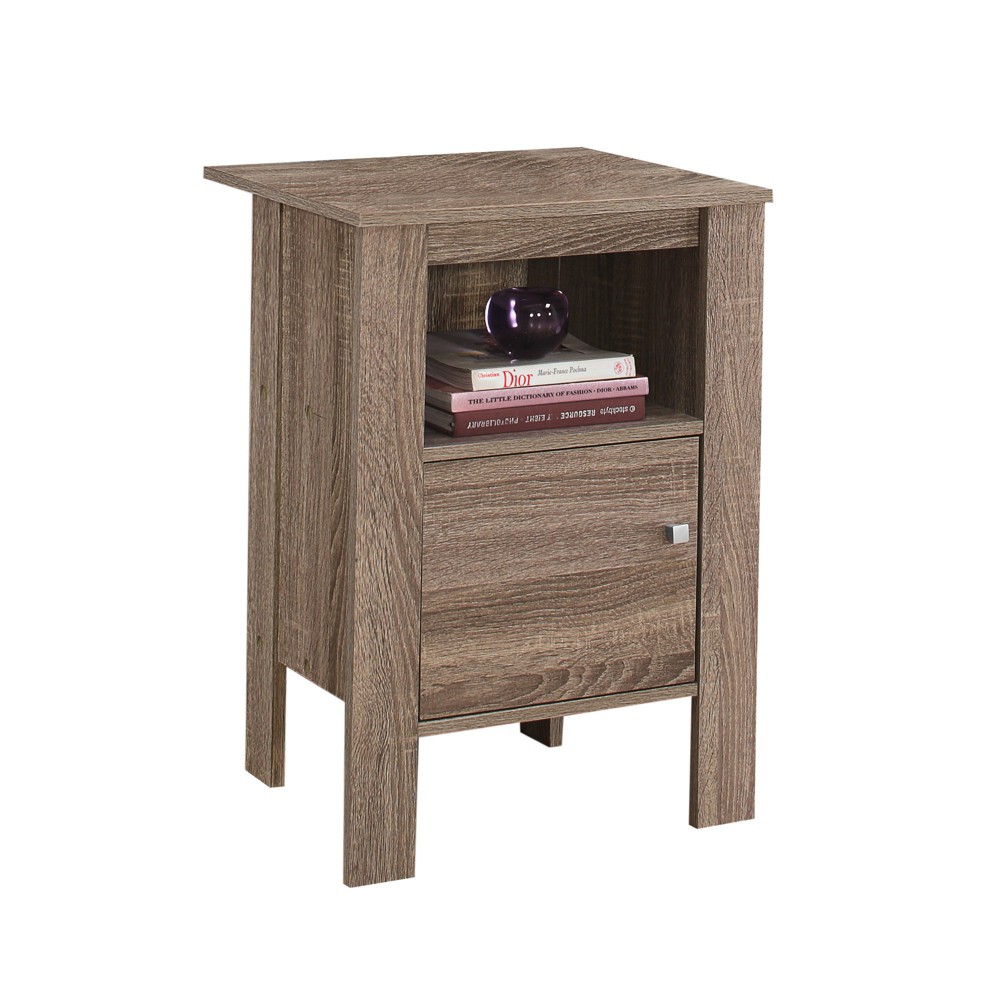 Photos - Storage Сabinet Accent Table with Storage Dark Taupe - EveryRoom