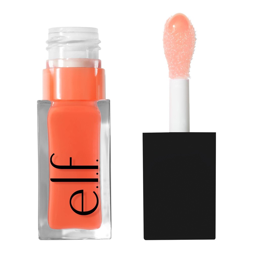 Photos - Other Cosmetics ELF e.l.f. Glow Reviver Lip Oil - Coral Fixation - 0.25 fl oz 