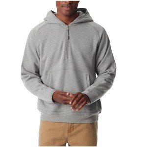 BASS OUTDOOR Mens Quarter Zip Hoodie Sweatshirt - 1 of 1