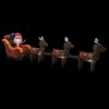 Aghana Digitals 192.9" LED Lighted Christmas Inflatable: Santa with 3 Reindeer, Self-Inflating, - 4 of 4