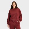 Women's Airy Sleek Lace Trim Crewneck Sweatshirt - All In Motion™ - 4 of 4
