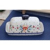 Blue Rose Polish Pottery M074 Manufaktura Butter DIsh - 3 of 4
