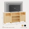 LED Farmhouse TV Stand for 75 Inch, Mid Century Modern Media TV Console - 4 of 4