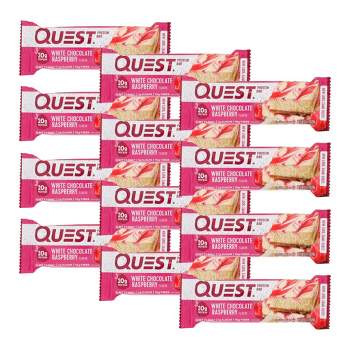 Quest White Chocolate Raspberry Protein Bar - Case of 12/2.12 oz