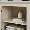 CAVINAS Rattan TV Stand for TVs up to 70 Inches,Entertainment Center with Open Shelves and 2 Natural Rattan Door Cabinets for Living Room - 4 of 4