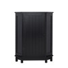 PDTEND Modern Style Bathroom Cabinet Triangle Corner Floor Storage Cabinet with Adjustable Shelf - 2 of 4