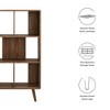 Modway Transmit 31" Bookcase - Mid-Century Modern Wood Grain Display Shelf with Three Open Storage Tiers for Living Room or Office - 2 of 4