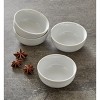 tagltd Whiteware Round Bowl Set of 4 Porcelain Dinnerware Serving Dish Bowls 4 oz. Dishwasher Safe - 2 of 4