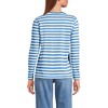 Lands' End Women's Relaxed Supima Cotton Long Sleeve V-Neck T-Shirt - 2 of 3