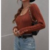 Women's Knit Long Sleeve Sweater Top - Lily Clothing - 2 of 4