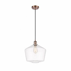 Cindyrella - 1 Light Cord Hung Mini Pendant In Industrial Style-13.5 Inches Tall and 12 Inches Wide - 1 of 1