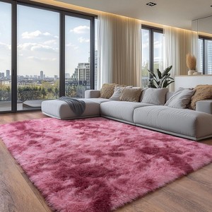 Super Soft Shaggy Rugs Fluffy Carpet, Modern Plush Area Rug for Living Room Bedroom Kids Room - 1 of 4