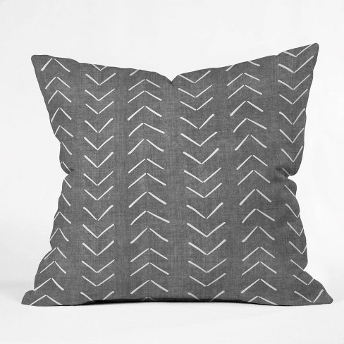 16x16 Becky Bailey Mud Cloth Big Arrows Square Throw Pillow