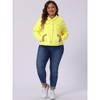 Agnes Orinda Women's Plus Size Classic Denim Long Sleeve with Pockets Fashion Jean Jackets - 3 of 4
