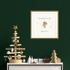 16" x 16" Christmas Cuties III Mistletoe by Pela Studio Framed Canvas Wall Art - Amanti Art - 4 of 4