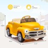 12V Kids Ride On Car, Licensed Chevrolet 3100 Pickup Battery Powered Electric Vehicle - 2 of 4