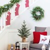 24 Inch Artificial Small Christmas Tree, 2 Ft Prelit Table Top Christmas Tree Mini Frosted Pine Tree - 4 of 4