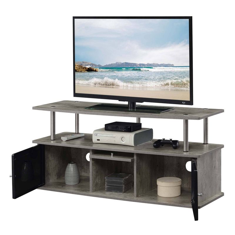 Designs2Go TV Stand for TVs up to 50" with 3 Storage Cabinets and Shelf - Breighton Home, 4 of 5