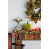 Gulches Series Multicolored Shatterproof Grid Pumpkin Harvest Festival Ornament - 3 of 4