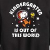 Boys' - Peanuts - Kindergarten Is Out Of This World Graphic Long Sleeve Fleece Sweatshirt - 2 of 4