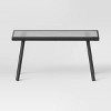 Glass Rectangle Outdoor Patio Coffee Table Black - Room Essentials™ - 3 of 4