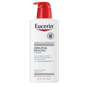 Eucerin Original Healing Rich Body Lotion for Dry Skin Unscented - 16.9 fl oz - 1 of 4