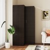 Famapy Brown Corner Wardrobe Double Door Two Drawer Wardrobe Organiser with Hanging Bar - 3 of 4