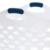 Rubbermaid 1.5 Bushel Capacity Durable Versatile Flex N Carry Portable Flexible Laundry Basket with Convenient Carrying Handles, White - 3 of 4