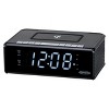 JENSEN QiCR-200 AM/FM Digital Dual Alarm Clock Radio with Wireless Qi Charging - 2 of 4