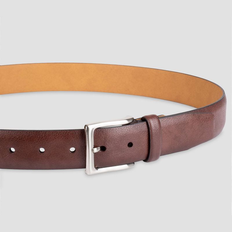 Men's Big & Tall Feather Edge Pebble Belt - Goodfellow & Co™ Brown, 3 of 6