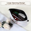 Unique Bargains Large Capacity Zipper Personalized Small Makeup Bag White - 2 of 4