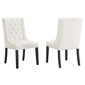 Modway Baronet Performance Velvet Dining Chairs - Set of 2 - 1 of 4
