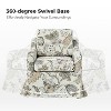 Gianluca Traditional Slipcover Washable Swivel Chair with Removable and Reversible Cushions | HULALA HOME-Jeacobean - 4 of 4