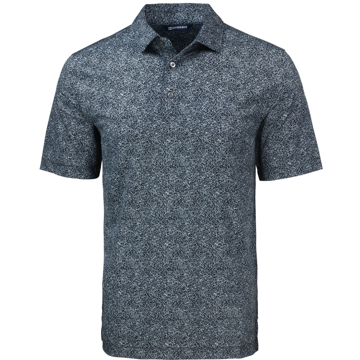 Cutter & Buck Pike Constellation Print Stretch Mens Polo Shirt