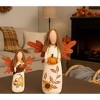 Transpac 17.75 in Multicolor Harvest Plush Leaf Angels Set of 2 Fall Decorative Objects Polyester - 3 of 4