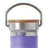 Elemental® Classic Stainless Steel 25-Oz. Water Bottle Thermos with Screw-on Lid and Metal Ring - 4 of 4