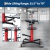 Hydraulic Transmission Jack, 1322 LB Capacity, High Lift Transmission Lift with Dual Plungers, 360° Rotation, 30° Tilting Saddle for Home Garage - 2 of 4
